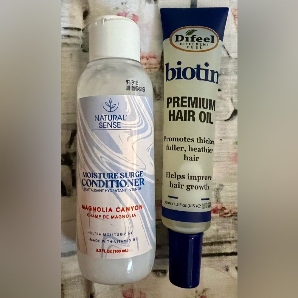 Natural Sense Moisture Surge Conditioner and Difeel Premium Hair Treatment💙